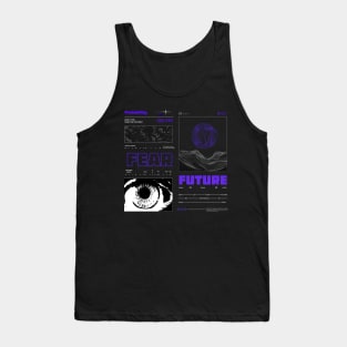 Streetwear Brutalism Purple Design Tank Top